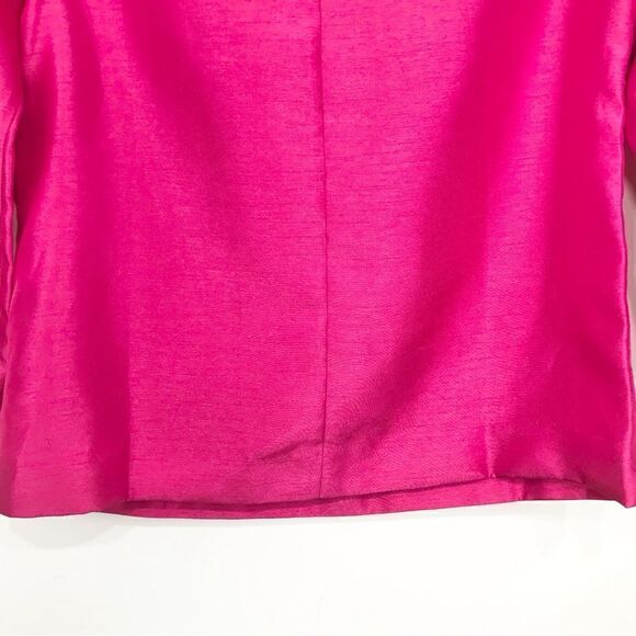 Chico’s Vibrant Pink Classic Boat Neck Pullover Top in Summerberry NEW - Picture 11 of 16